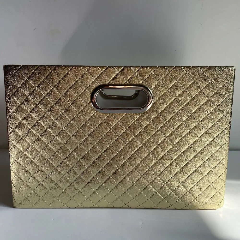 Estée Lauder Gold Storage Container Bin Handles